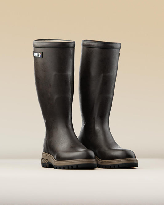 Aigle Parcours 3.0 Enduro Brown Wellington Boots