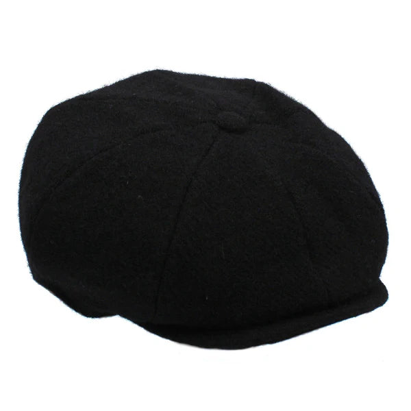 Harris Tweed 8-Piece Black Twill Cap