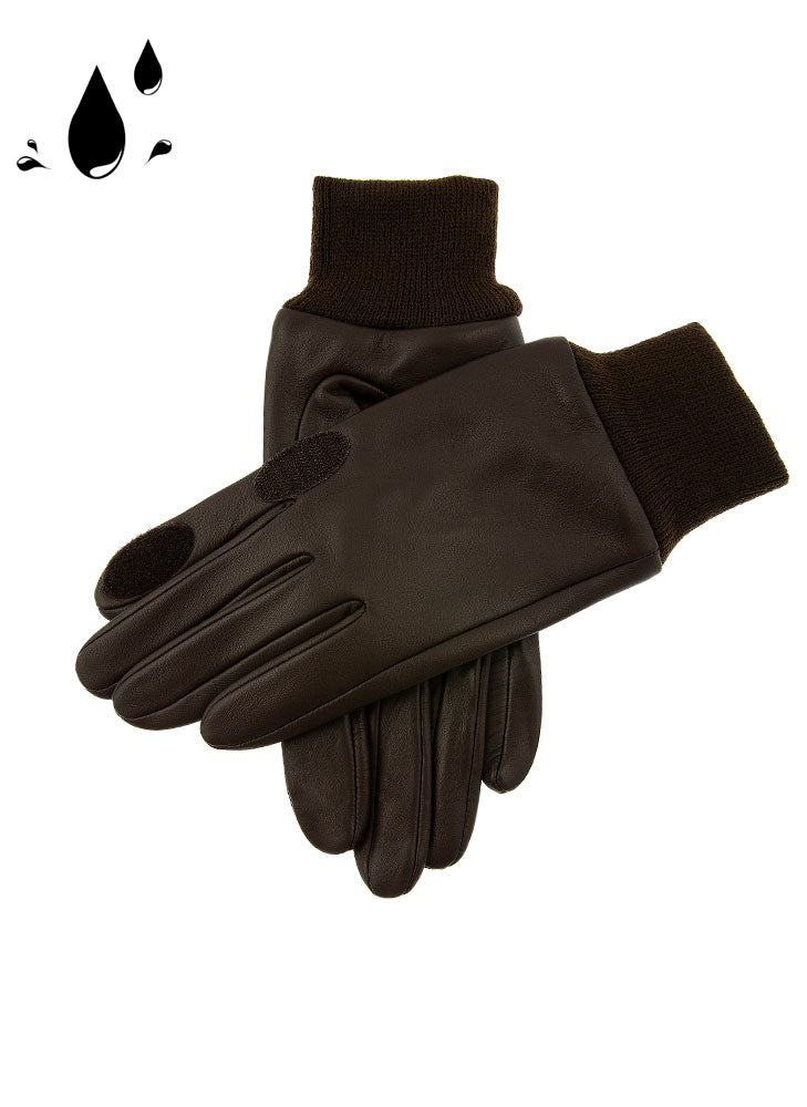 Dents Speyside Men's Leather Brown Shooting Gloves
