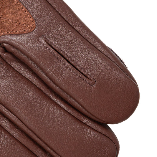 Dents Birkhall Men's Leather Brown Shooting Gloves