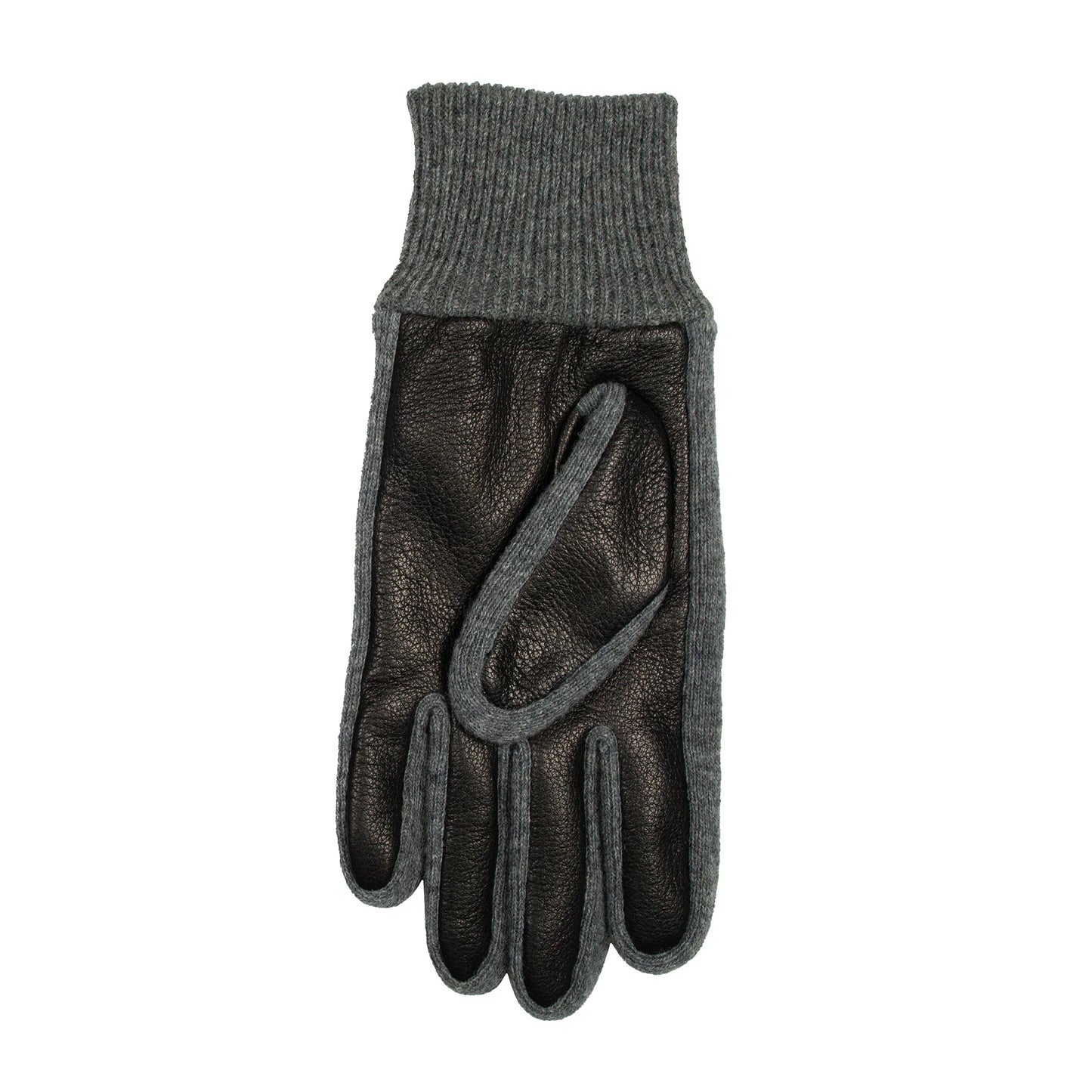 Dents Black Harrogate Men's Fleece Lined Leather Gloves