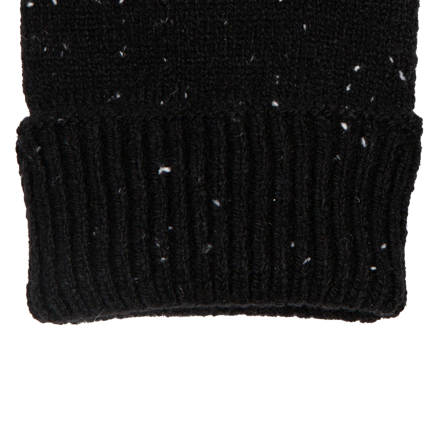Dents Lymington Men's Black Knitted Fingerless Gloves