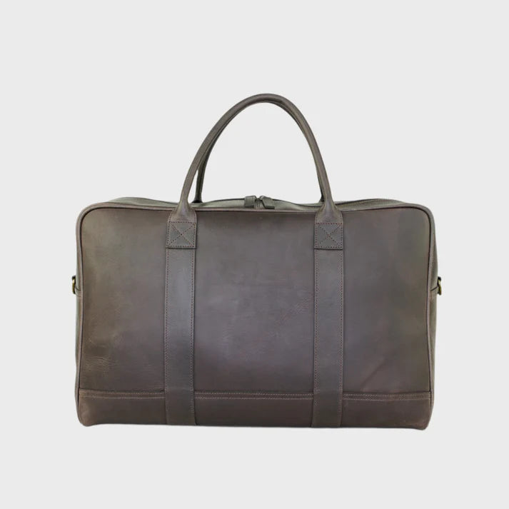 Harris Tweed Brown Check Luxury Travel Bag
