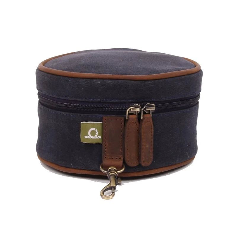 Chatham Navy Waxed Canvas Hearing Protection Case