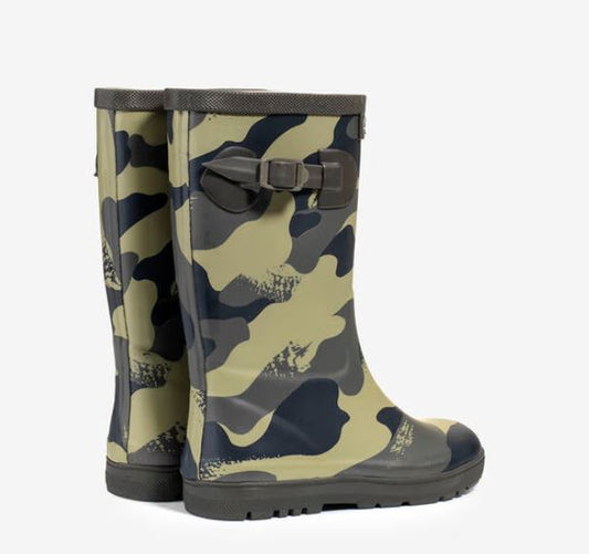 Aigle Woody Pop 2 Kids Camo Wellington Boots