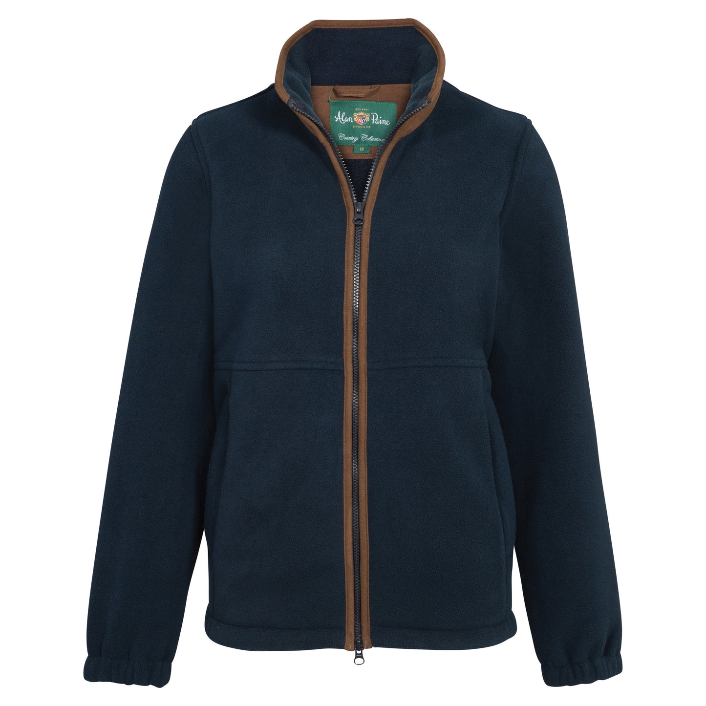 Alan Paine Aylsham Ladies Fleece Jacket In Navy