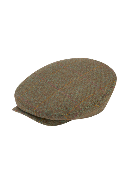 Alan Paine Combrook Balmoral Tweed Cap in Hawthorn
