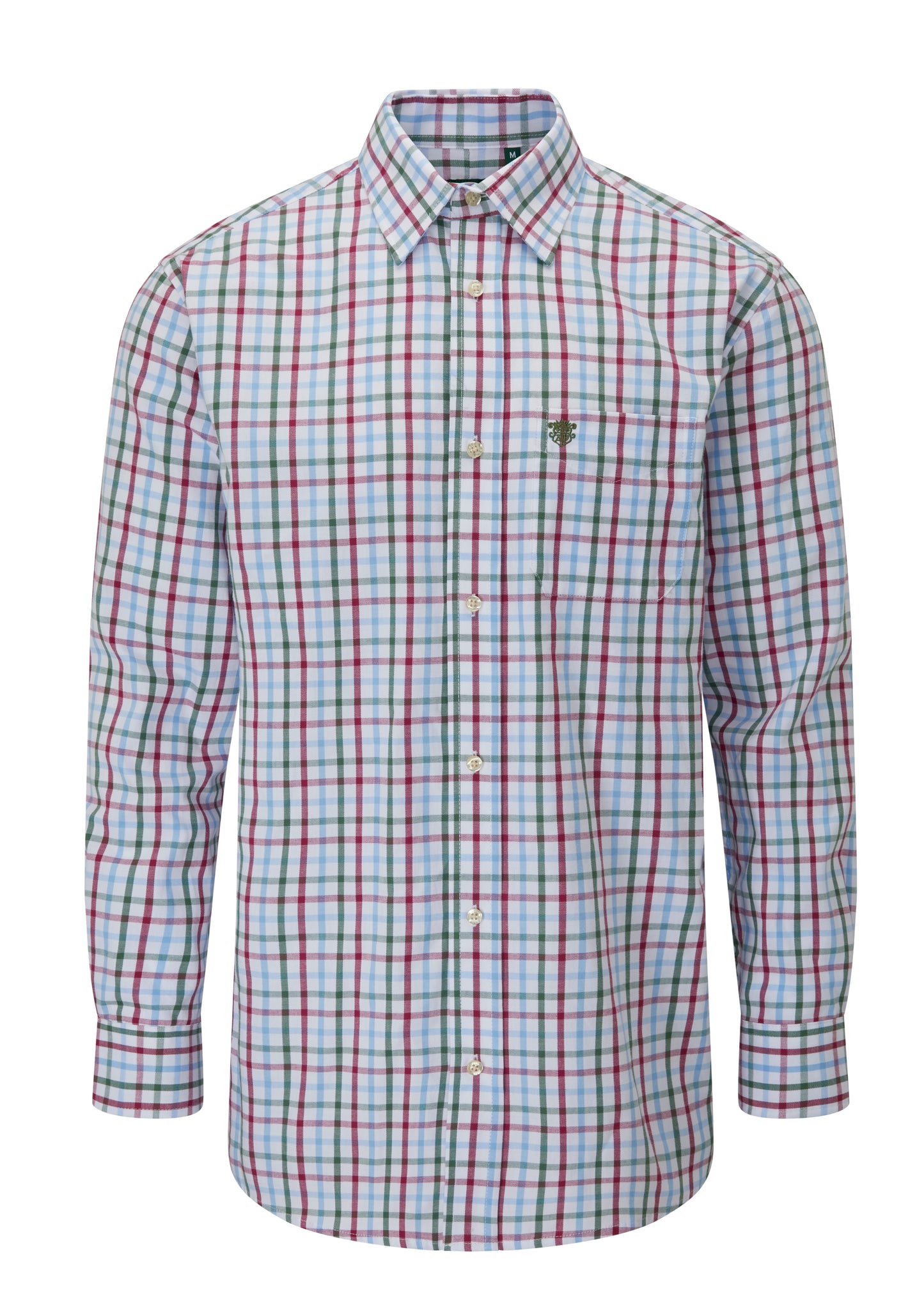 Alan Paine Wine Tattersall Check 100% Cotton Shirt in Shooting Fit