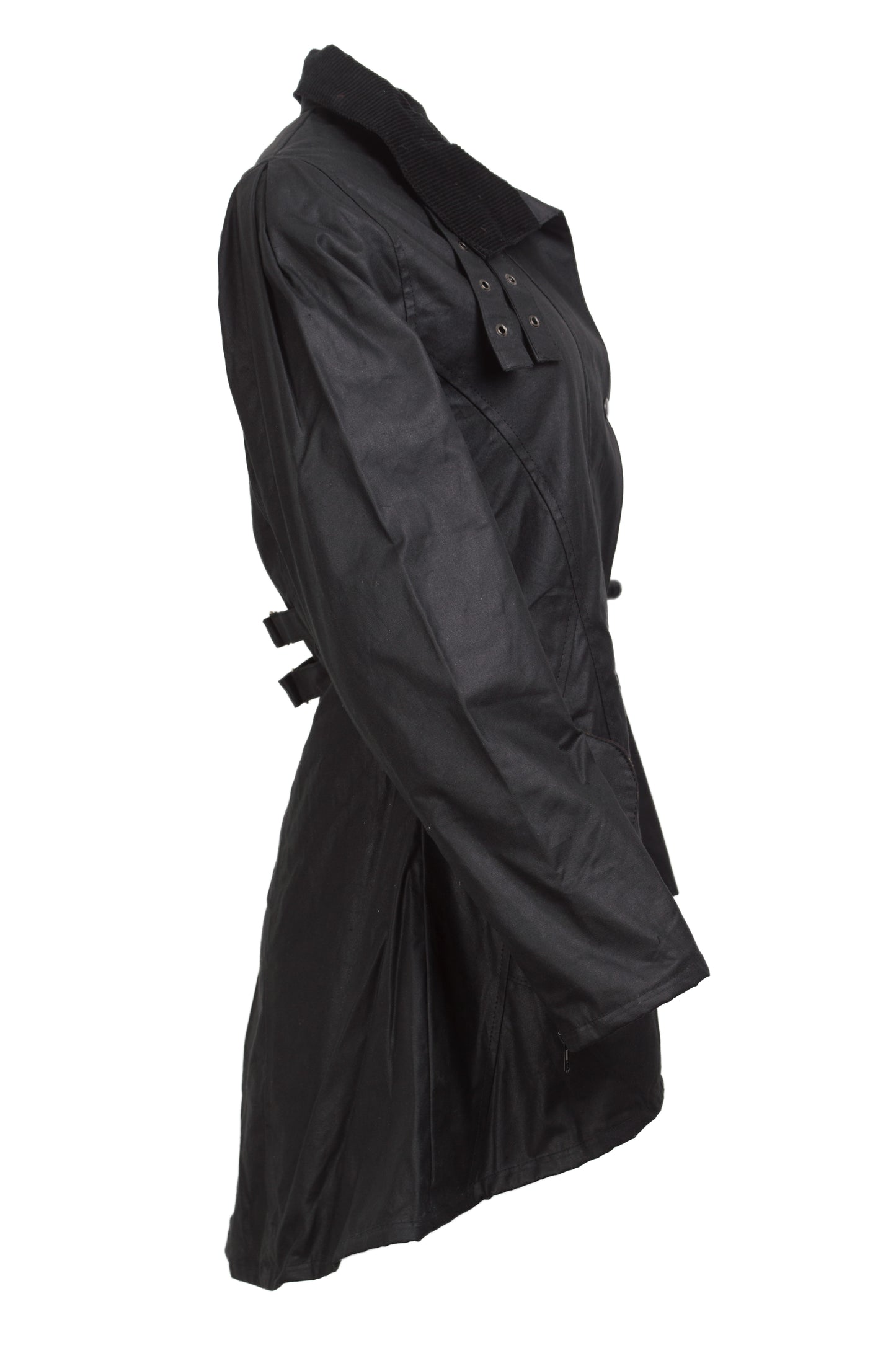 Walker & Hawkes Ladies Black Sofia Wax Jacket