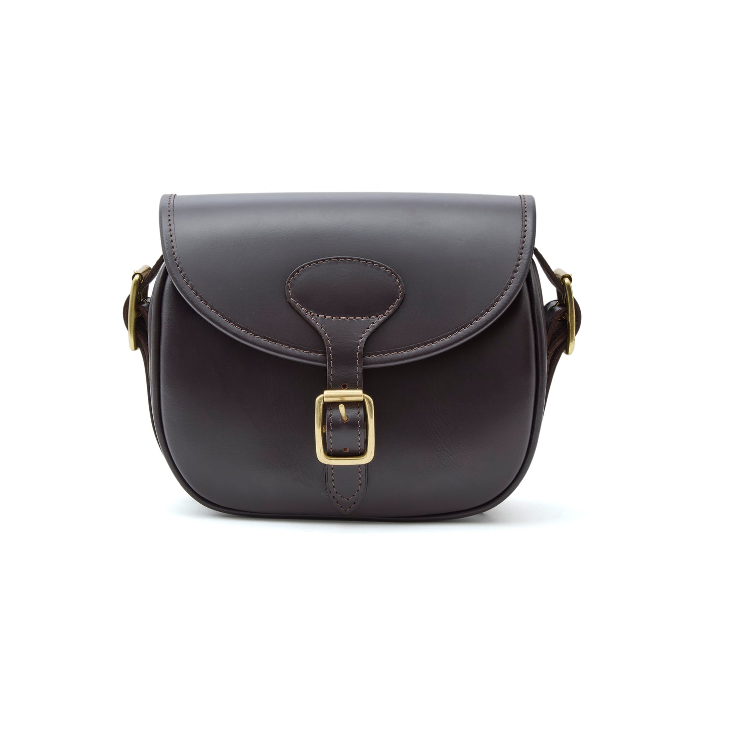 Chatham Dark Brown Leather Cartridge Bag