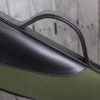 Coleman Baines Sage Canvas and Leather Shotgun Slip with Flap, Zip and Buckle