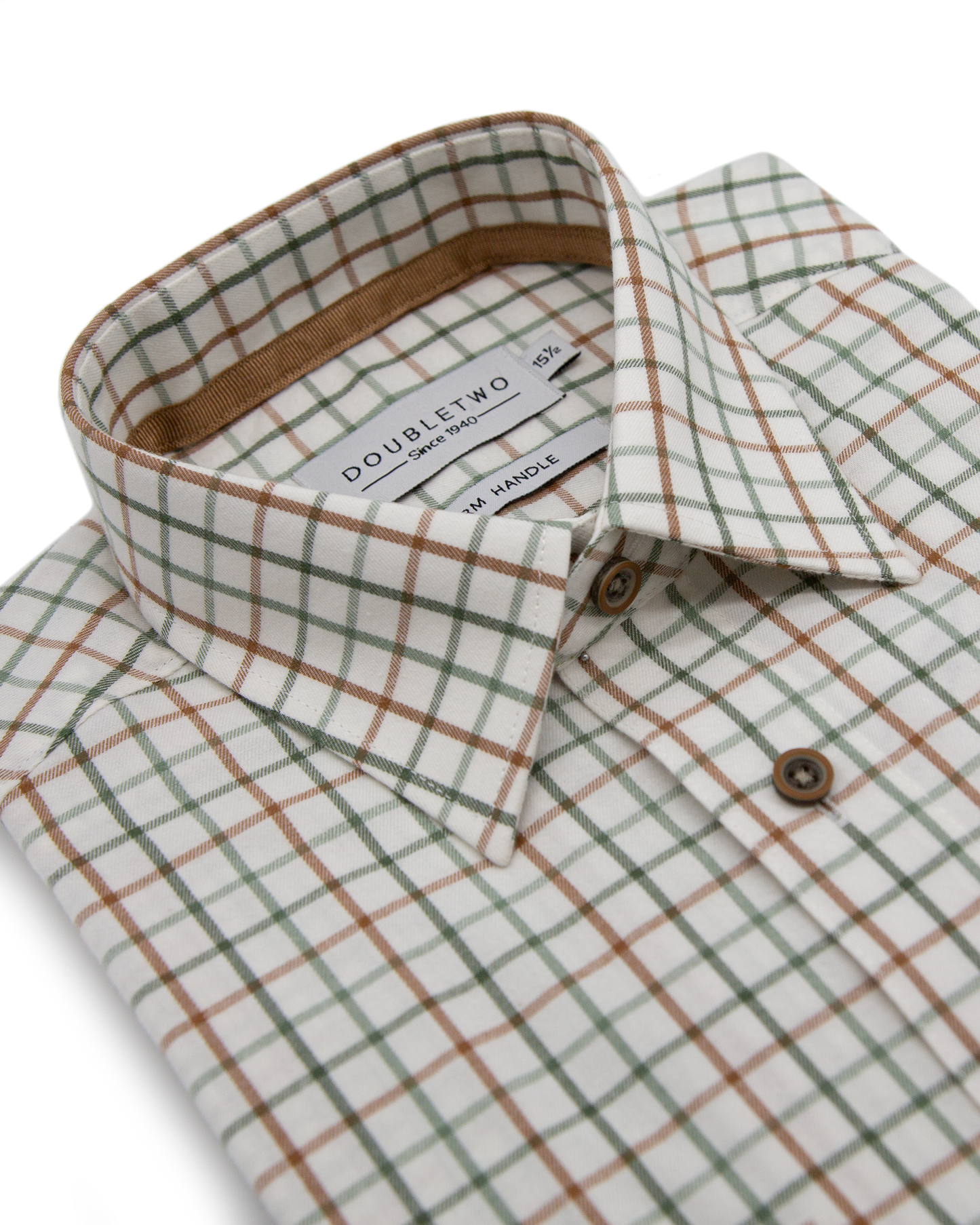 Green Country Tattersall Check 100% Cotton Shirt