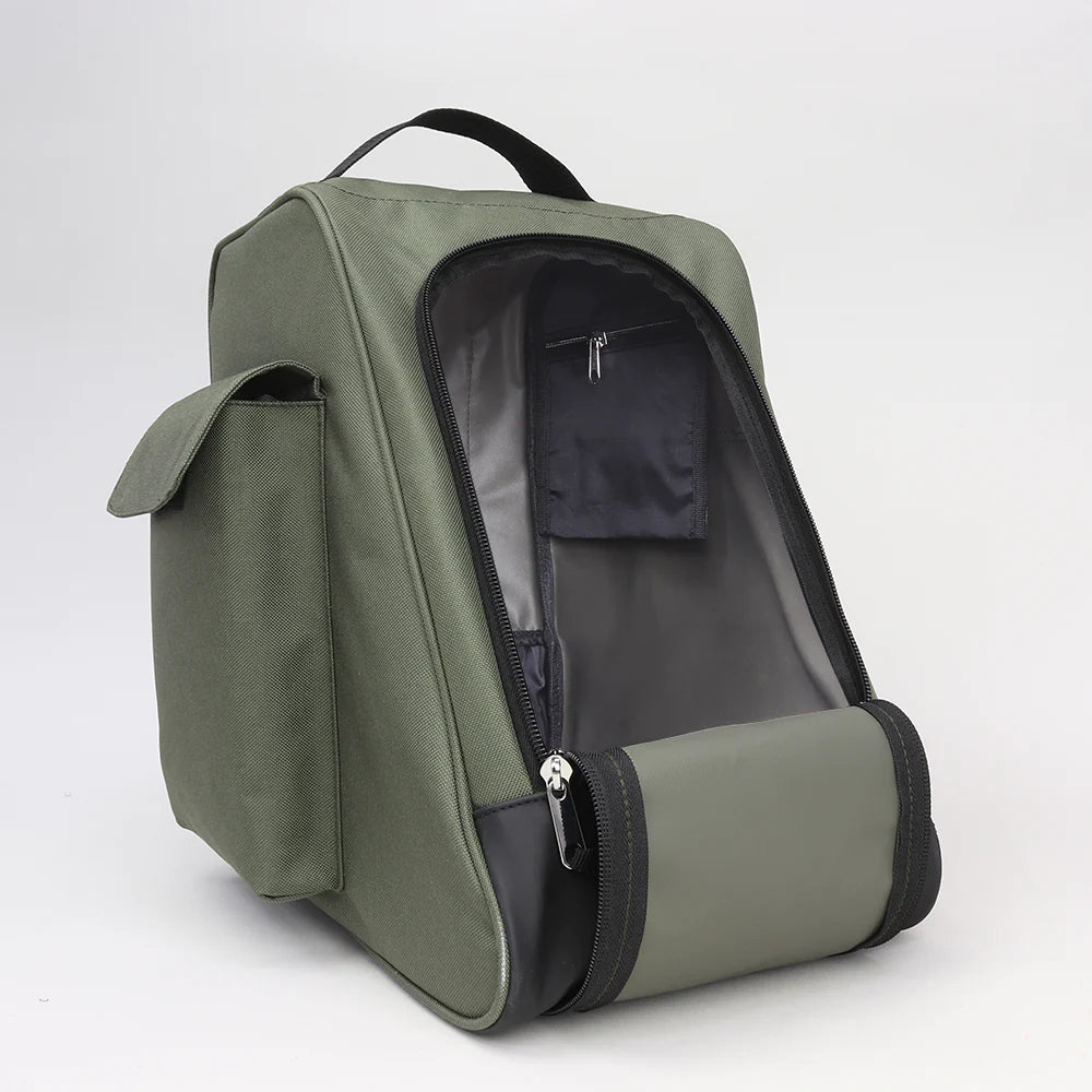 Tweed Outdoor Walking Boot Bag In Green