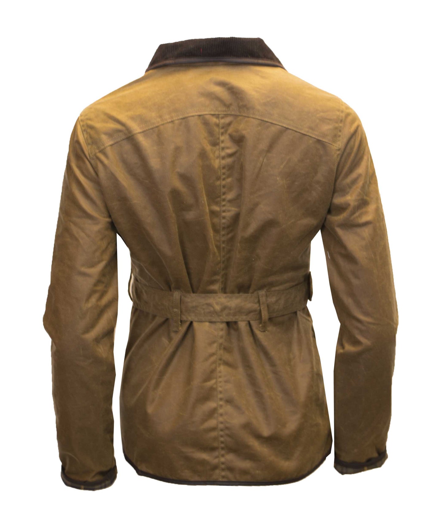 Walker & Hawkes Ladies Florence Beige Wax Biker jacket