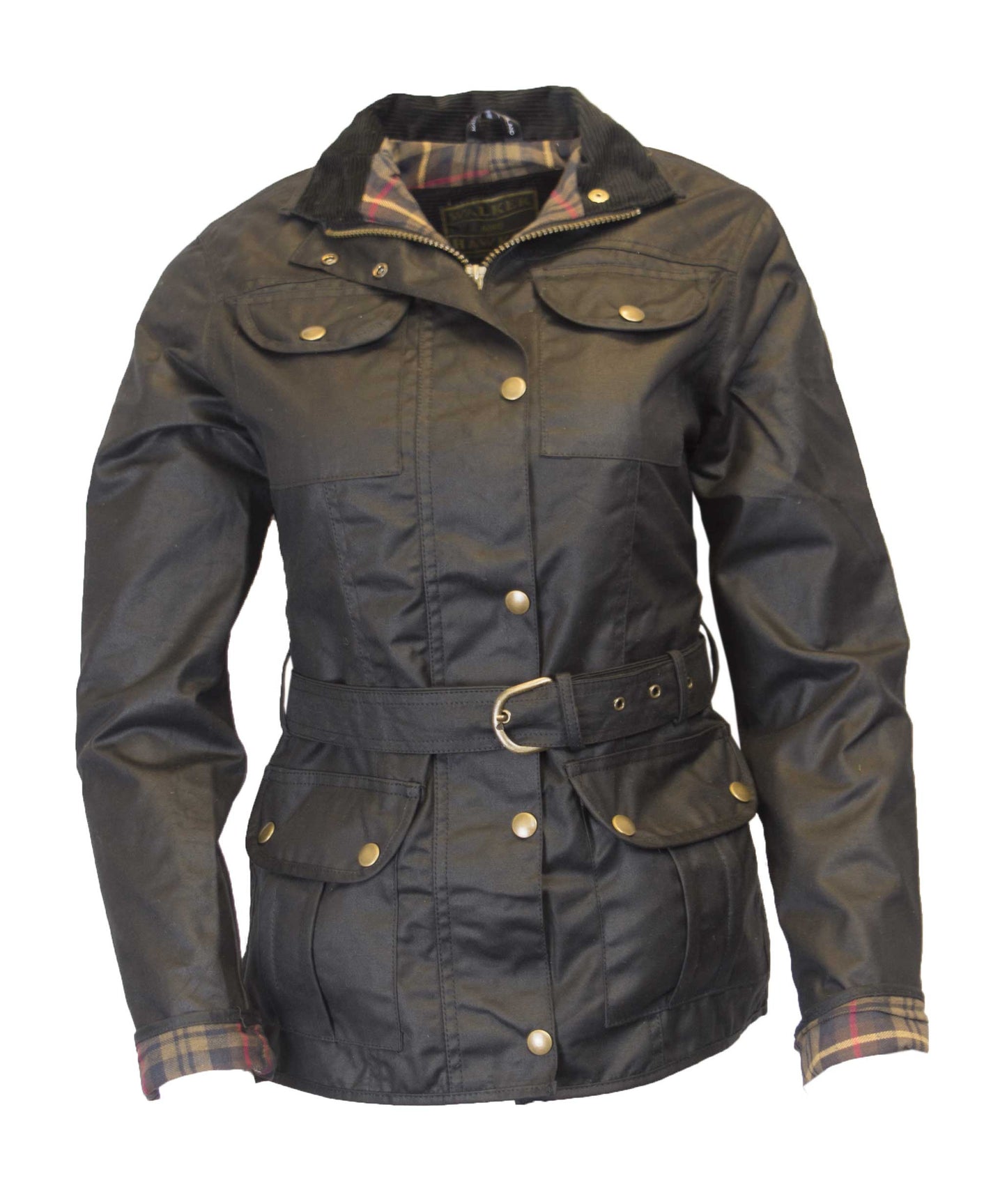 Walker & Hawkes Ladies Black Wax Biker jacket