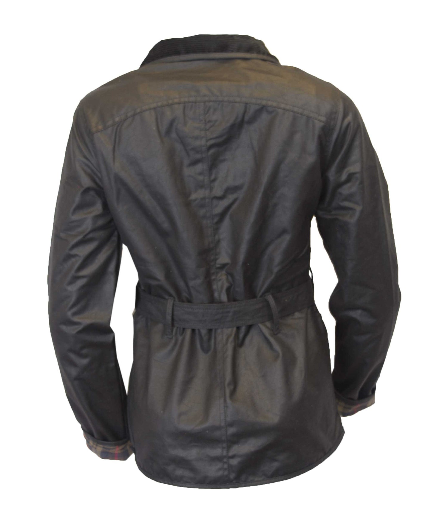 Walker & Hawkes Ladies Black Wax Biker jacket