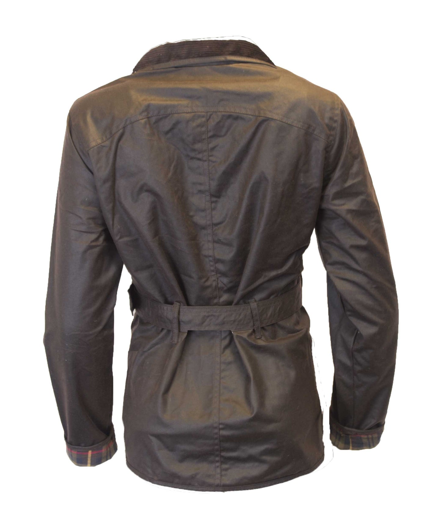 Walker & Hawkes Ladies Brown Wax Biker jacket