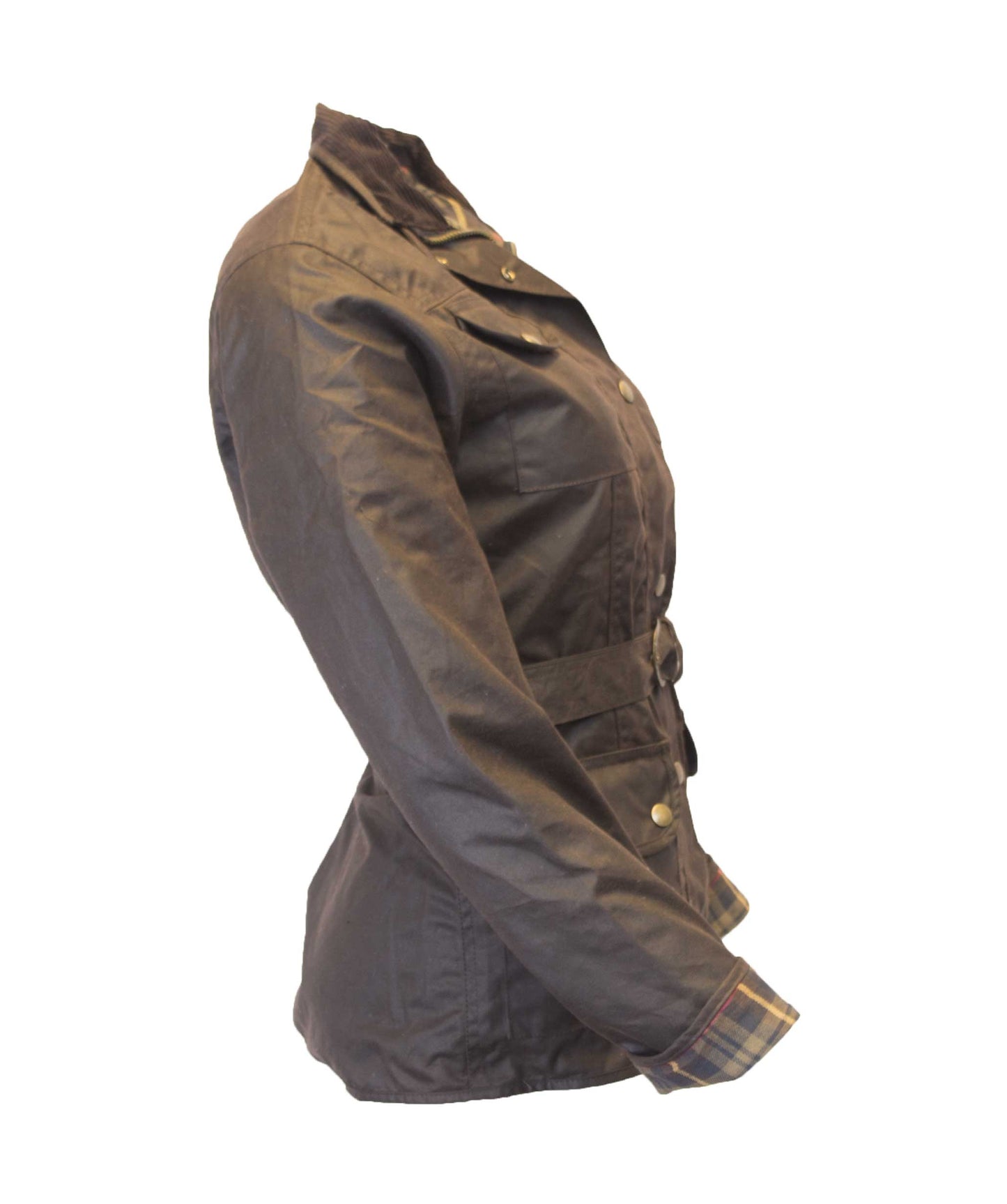 Walker & Hawkes Ladies Brown Wax Biker jacket