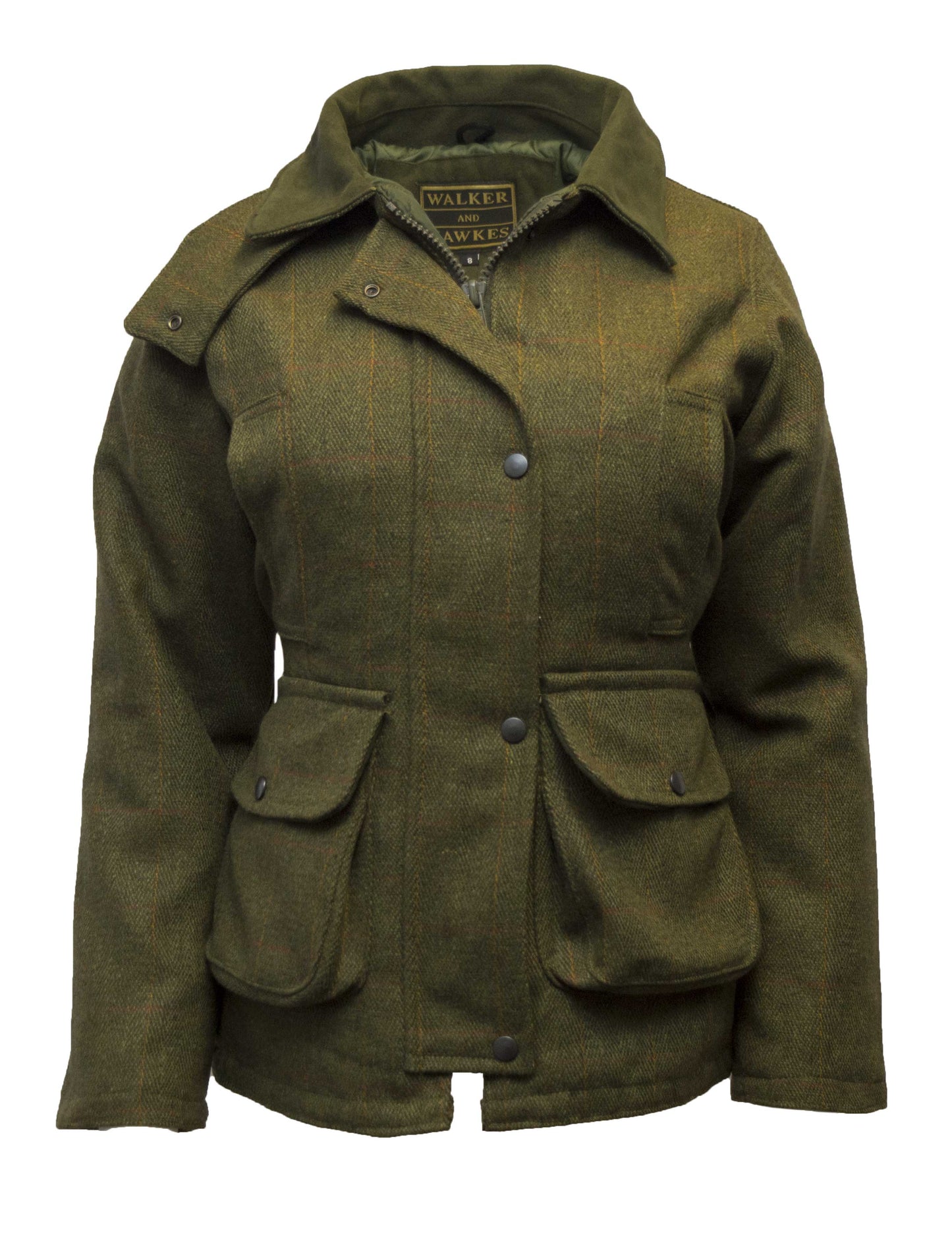 Walker & Hawkes Hazelwood Dark Sage Ladies Tweed Shooting Jacket