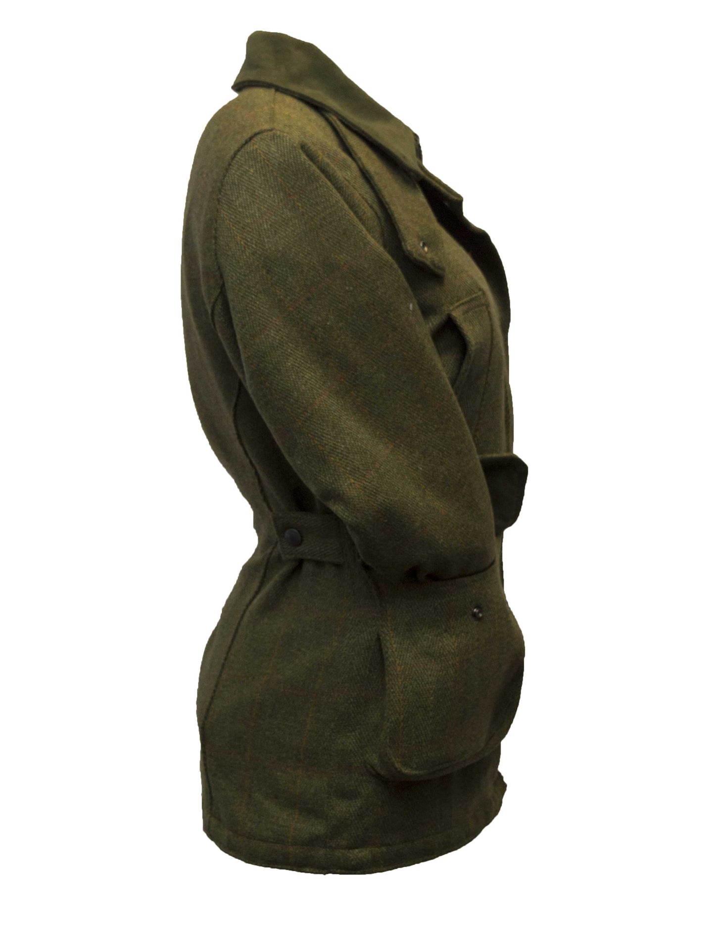 Walker & Hawkes Dark Sage Ladies Tweed Shooting Jacket