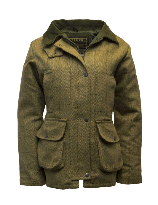 Walker & Hawkes Hazelwood Light Sage Ladies Tweed Shooting Jacket