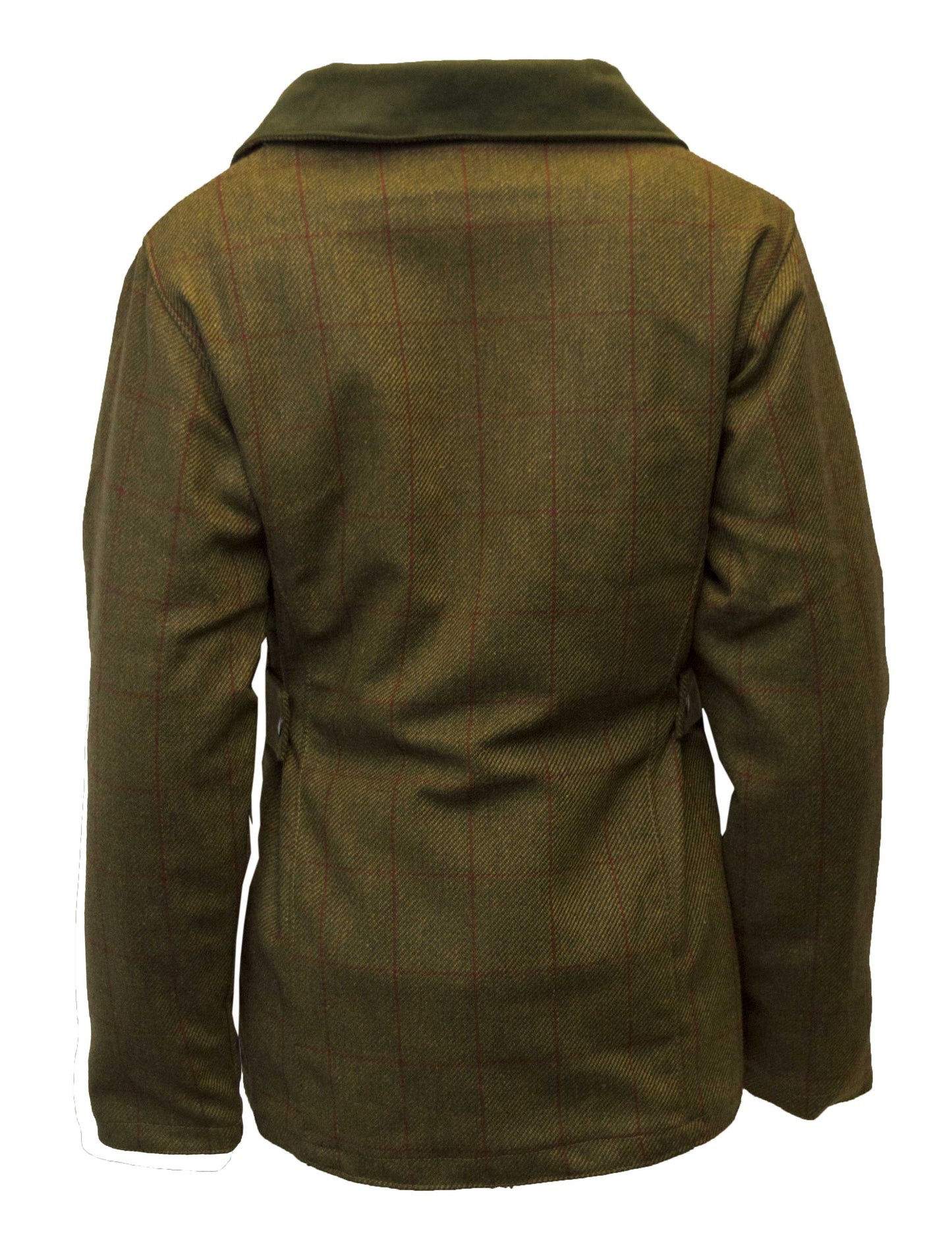 Walker & Hawkes Red Overcheck Ladies Tweed Shooting Jacket