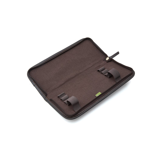 Chatham Dark Brown Leather Cleaning Pouch