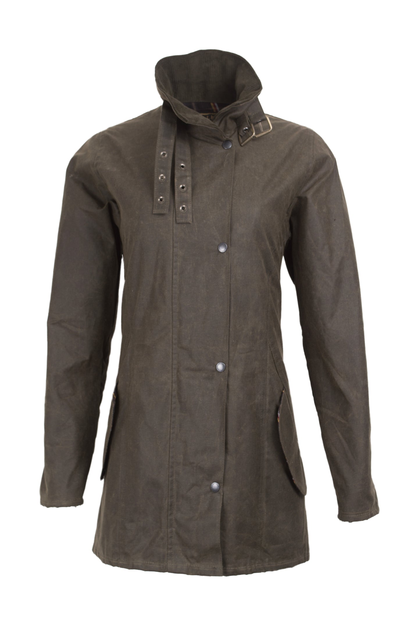 Walker & Hawkes Ladies Olive Sofia WaxJacket