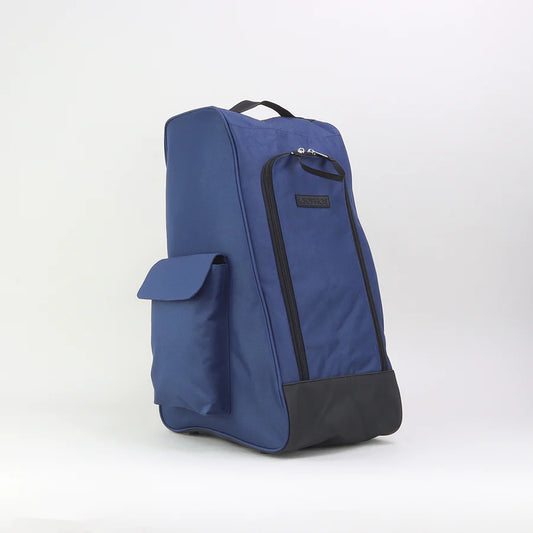 Tweed Outdoor Wellington Boot Bag In Navy