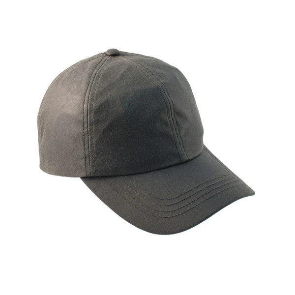 The 'Darley' Olive Waxed Baseball Cap