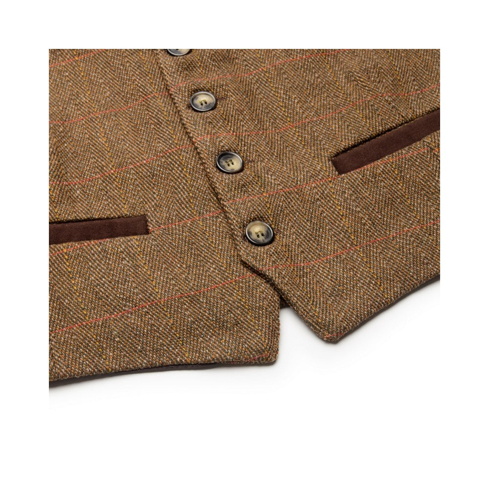 Walker & Hawkes Alcott Waistcoat in Brown