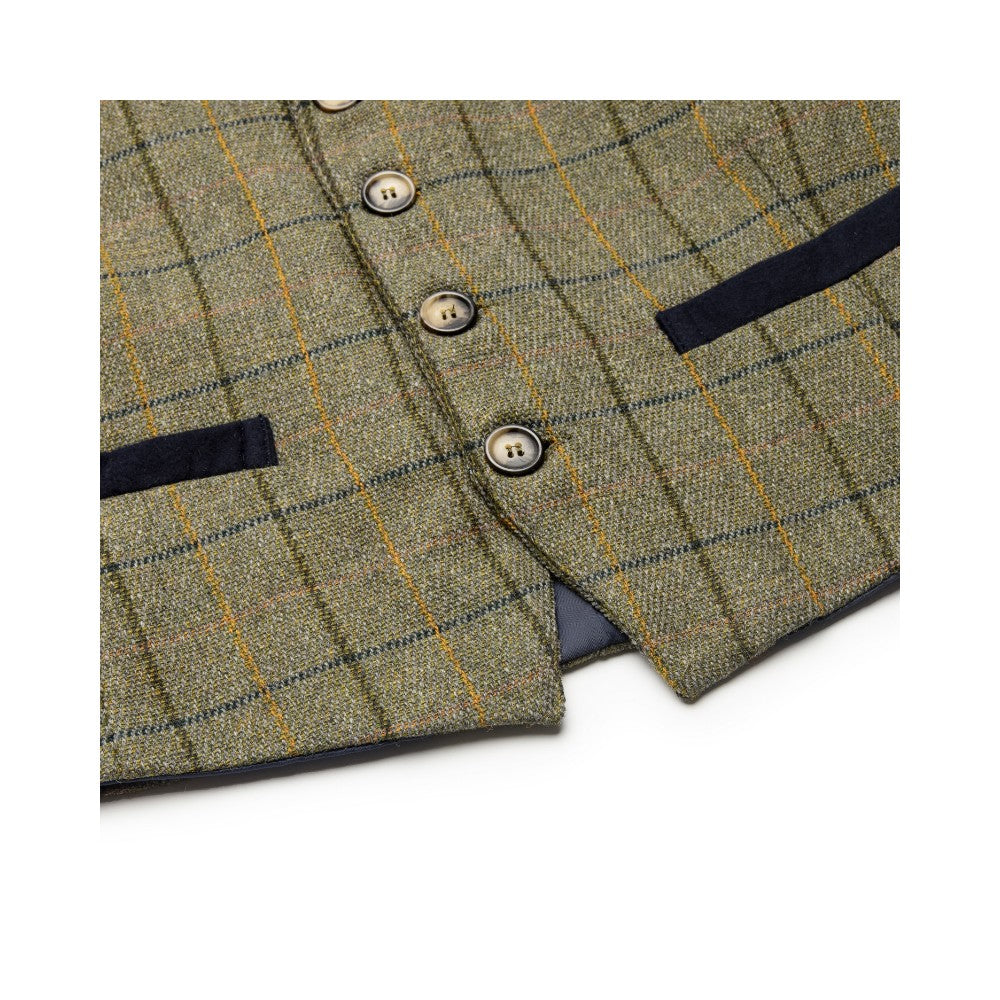Walker & Hawkes Alcott Waistcoat in Navy Stripe