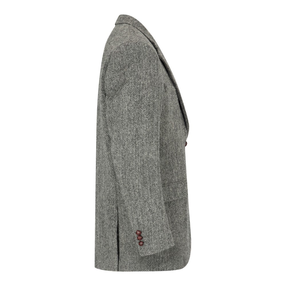 Harris Tweed Grey Herringbone Tweed Jacket