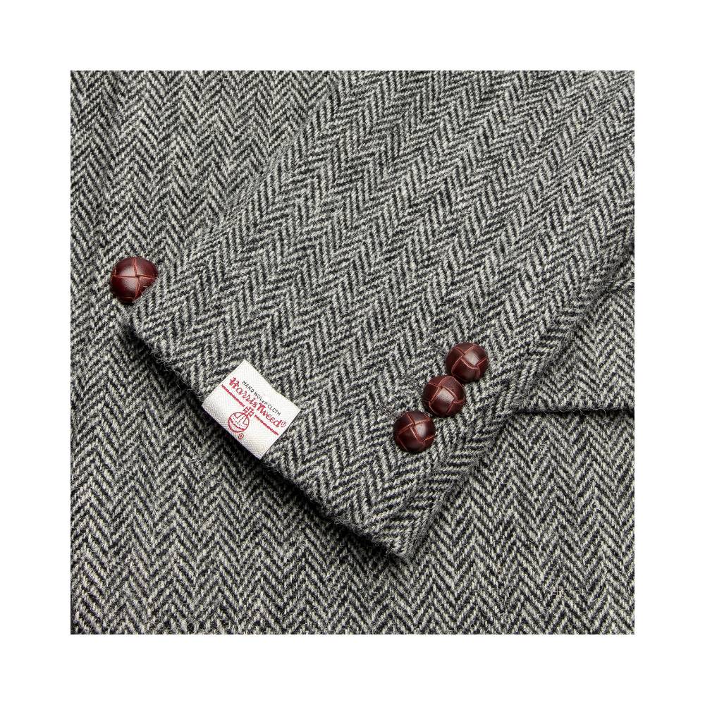 Harris Tweed Grey Herringbone Tweed Jacket