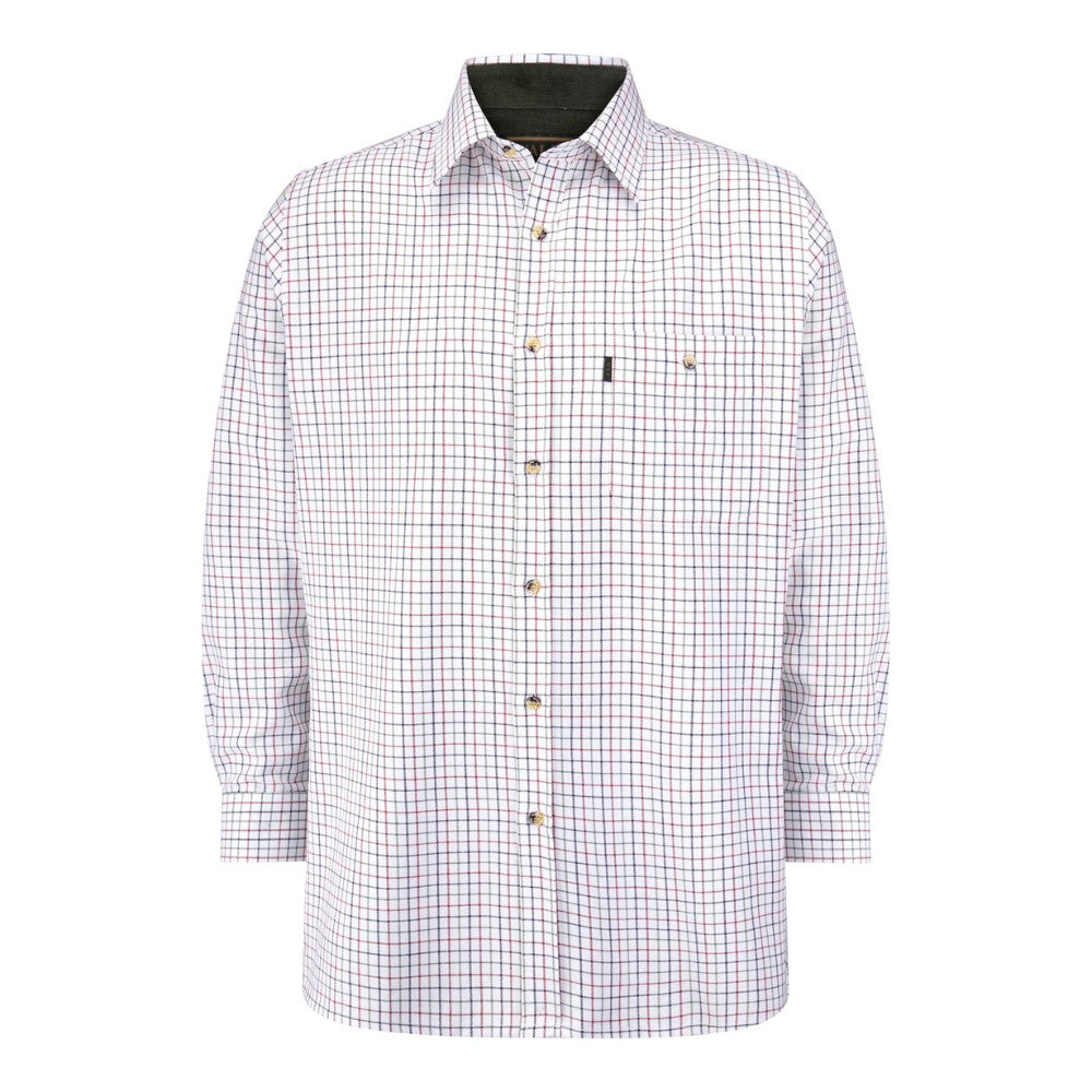Walker & Hawkes 100% Cotton Brocton Blue Tattersall Shirt
