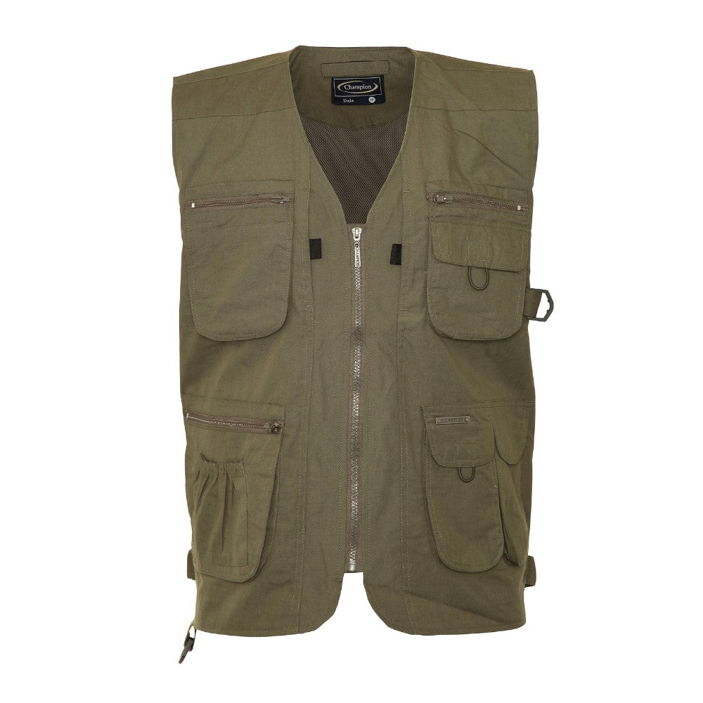 Champion Dale Multi-Pocket Olive Country Gilet