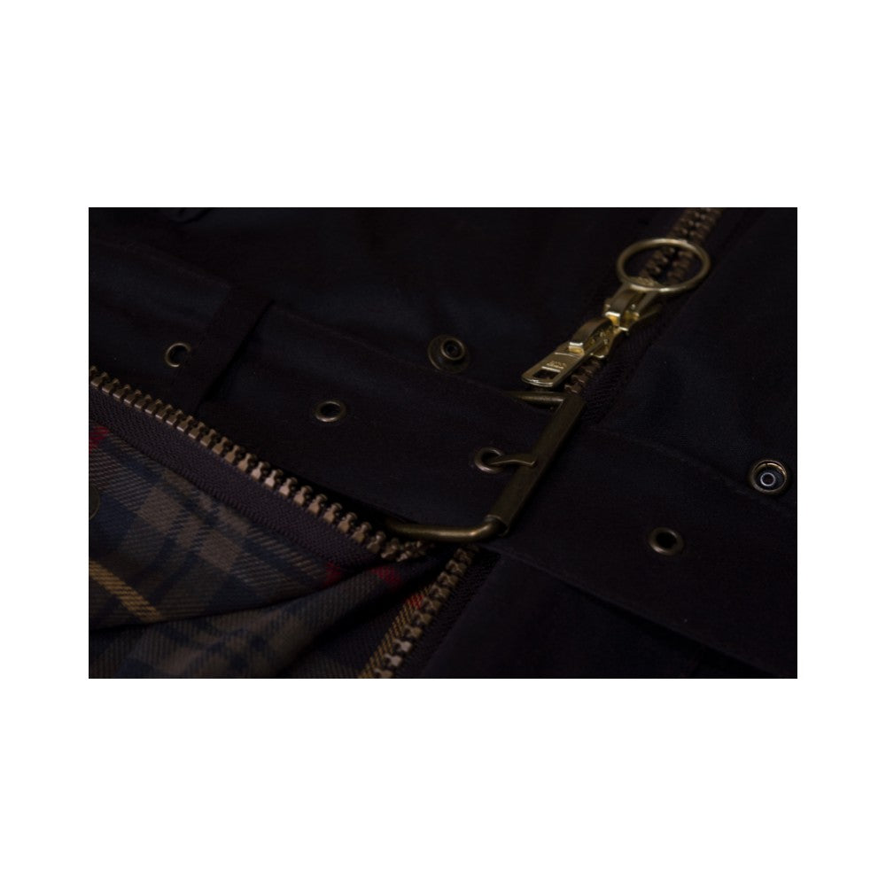 Walker & Hawkes Men's Luxury Brown Wax Explorer Biker Jacket