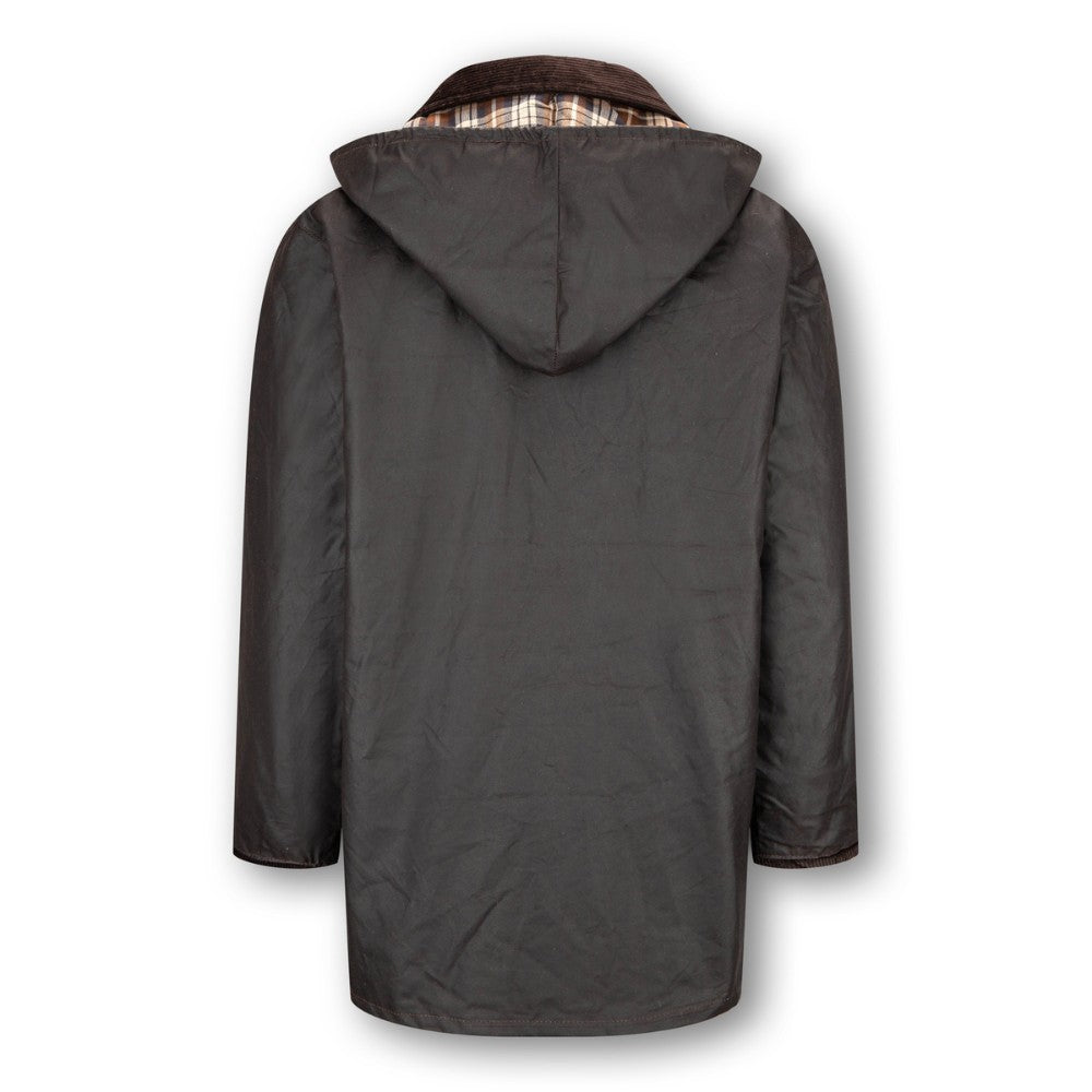Walker & Hawkes Men's 3 in 1 Brown Greendale Wax Jacket