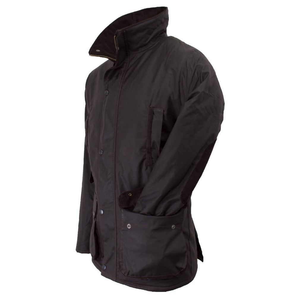 Walker & Hawkes Men's Brown Hawthorn Wax Jacket