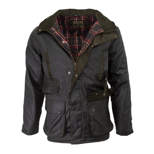 Walker & Hawkes Men's Olive Hawthorn Wax Jacket