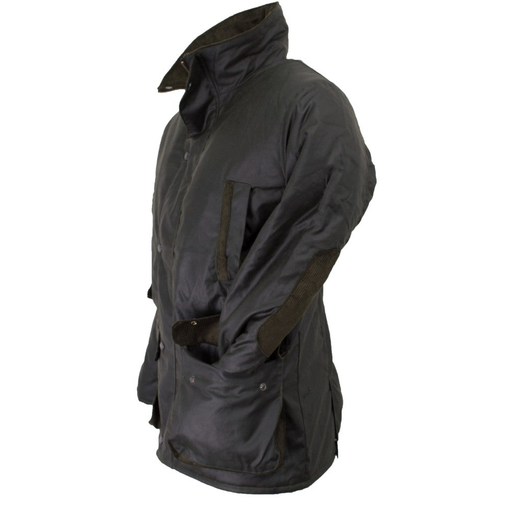 Walker & Hawkes Men's Olive Hawthorn Wax Jacket