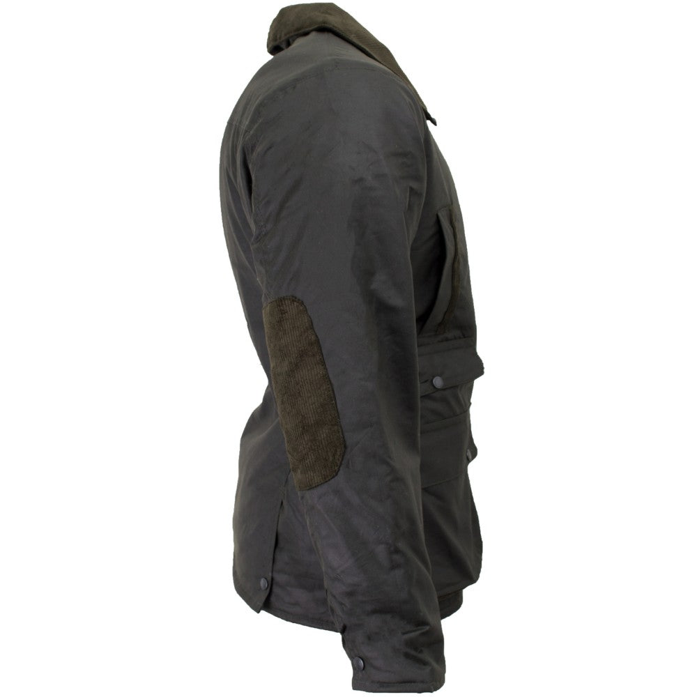 Walker & Hawkes Men's Olive Hawthorn Wax Jacket