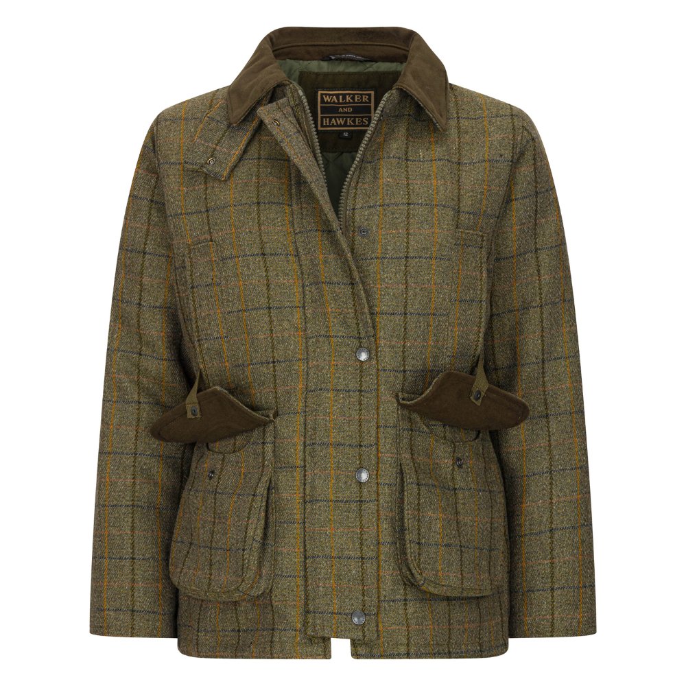 Walker & Hawkes Hazelwood Navy Stripe Ladies Tweed Shooting Jacket