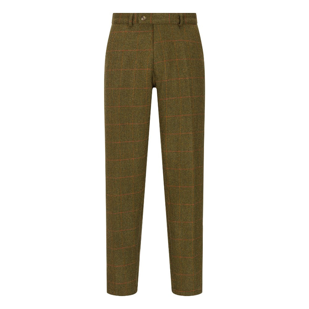 Walker & Hawkes Dark Sage Tweed Trousers