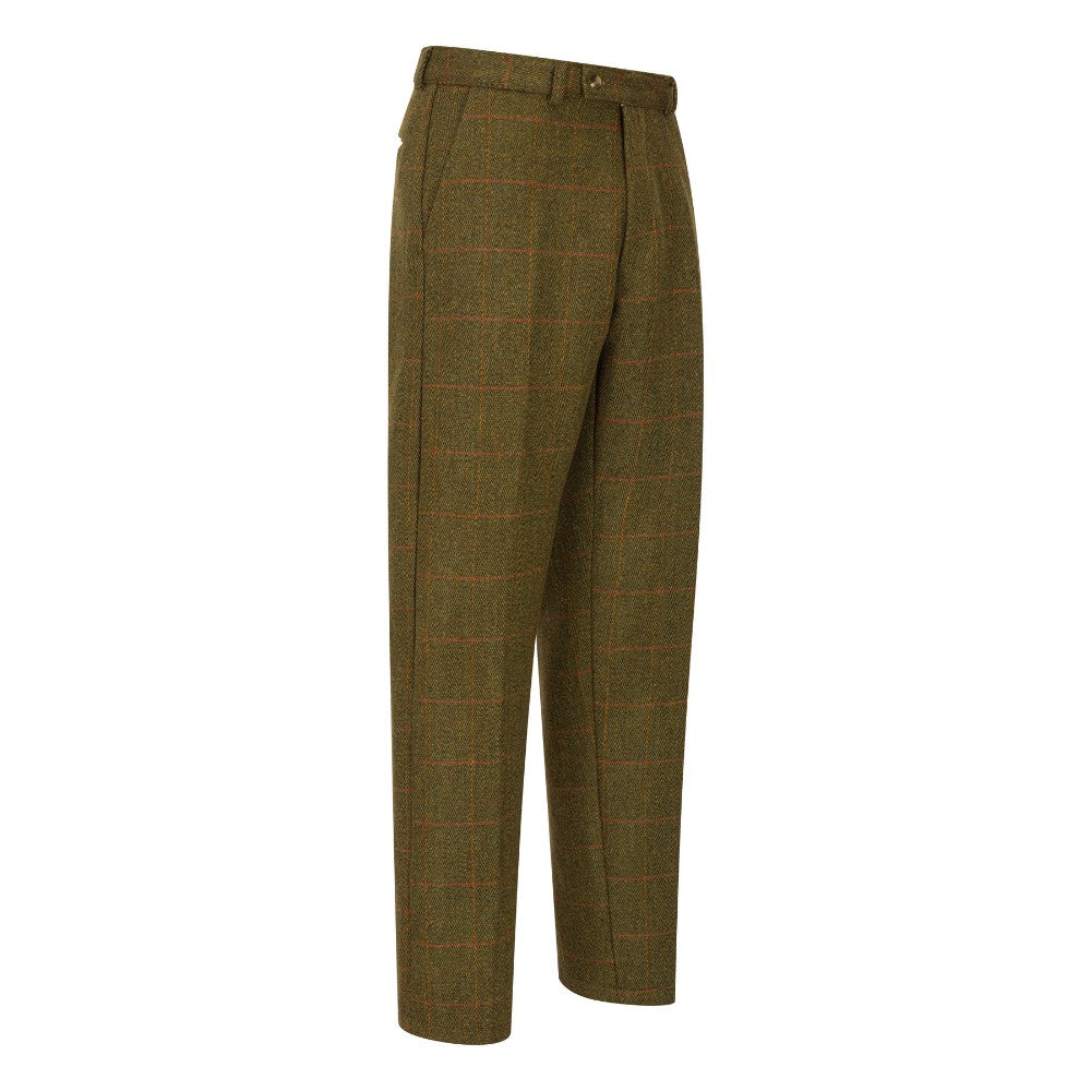 Walker & Hawkes Dark Sage Tweed Trousers