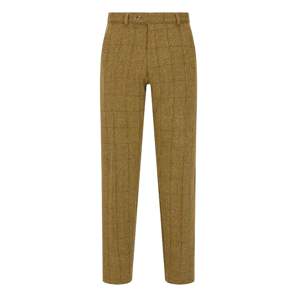 Walker & Hawkes Light Sage Tweed Trousers