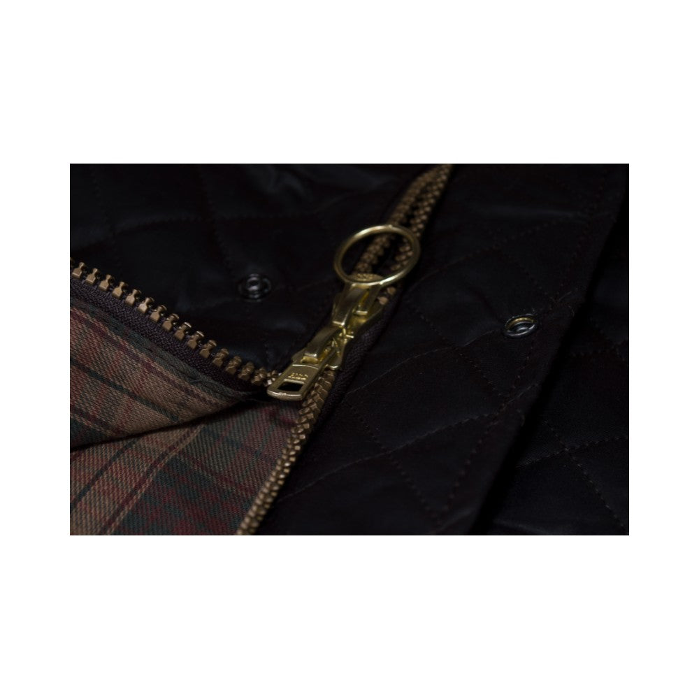 Walker & Hawkes Brown Diamond Quilted Lincoln Wax Gilet