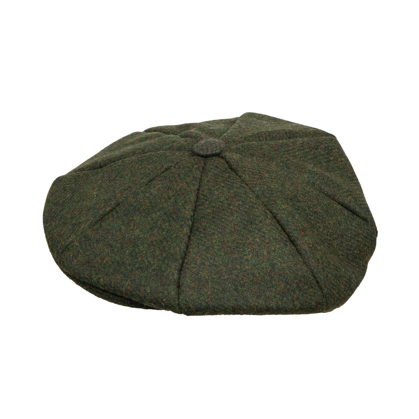 Dents Lanford Abraham Moon Olive Plain Tweed Newsboy Cap