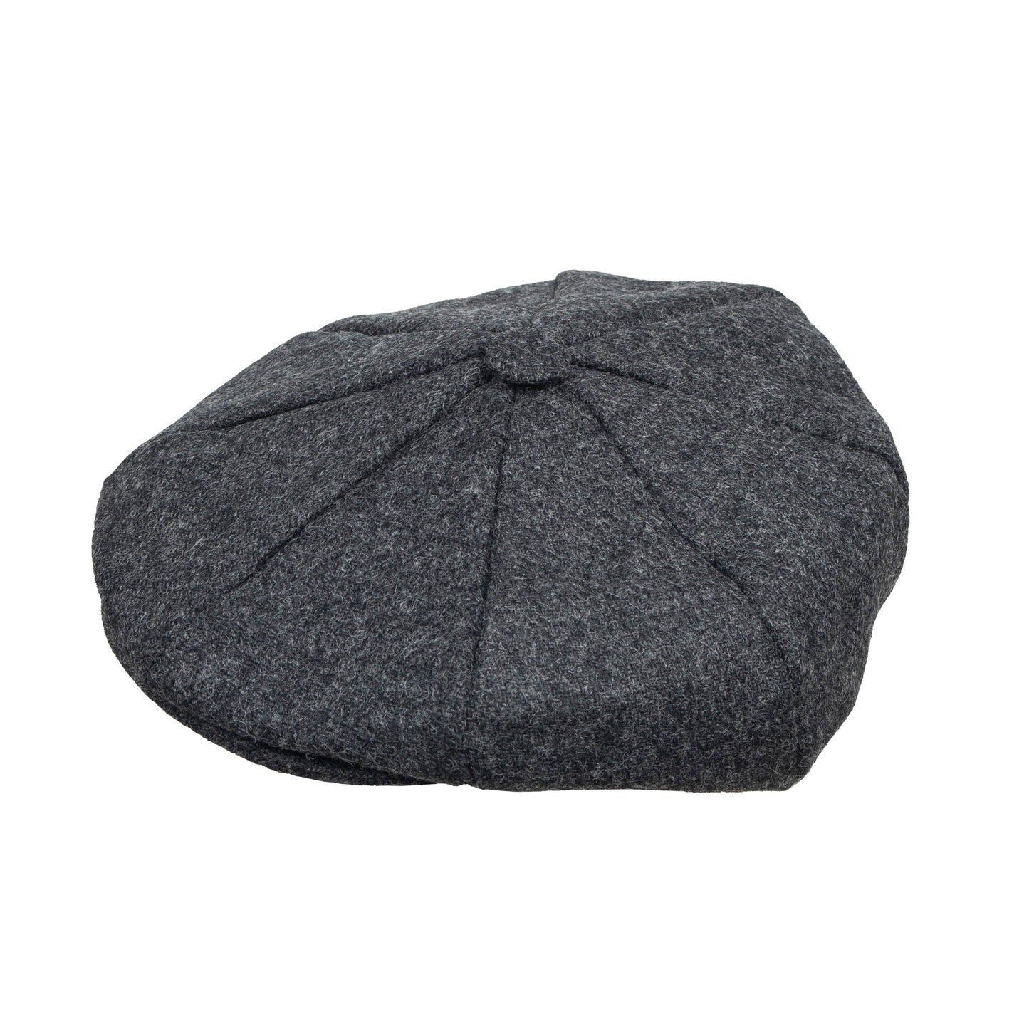 Dents Lanford Abraham Moon Charcoal Plain Tweed Newsboy Cap