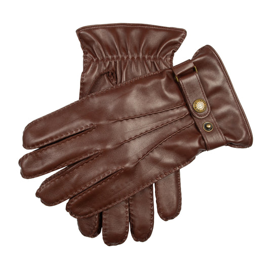 Dents Tetbury Men's Leather Chestnut Cashmere Gloves